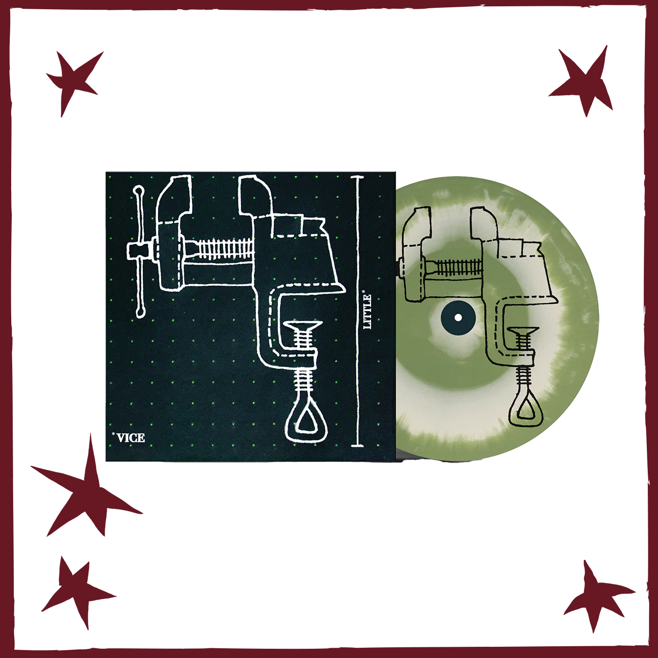 little vice White in Olive Vinyl - Image 3